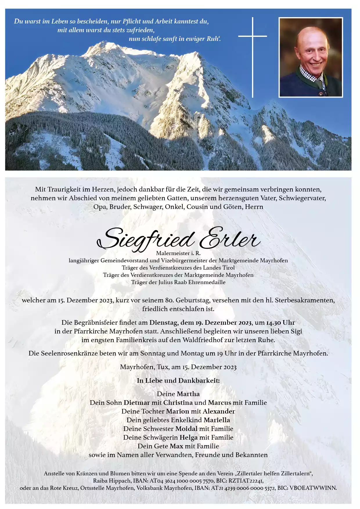 Parte von Siegfried Erler
